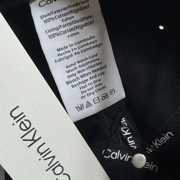 Calvin Klein Black Baseball Cap - Picture 7 of 7